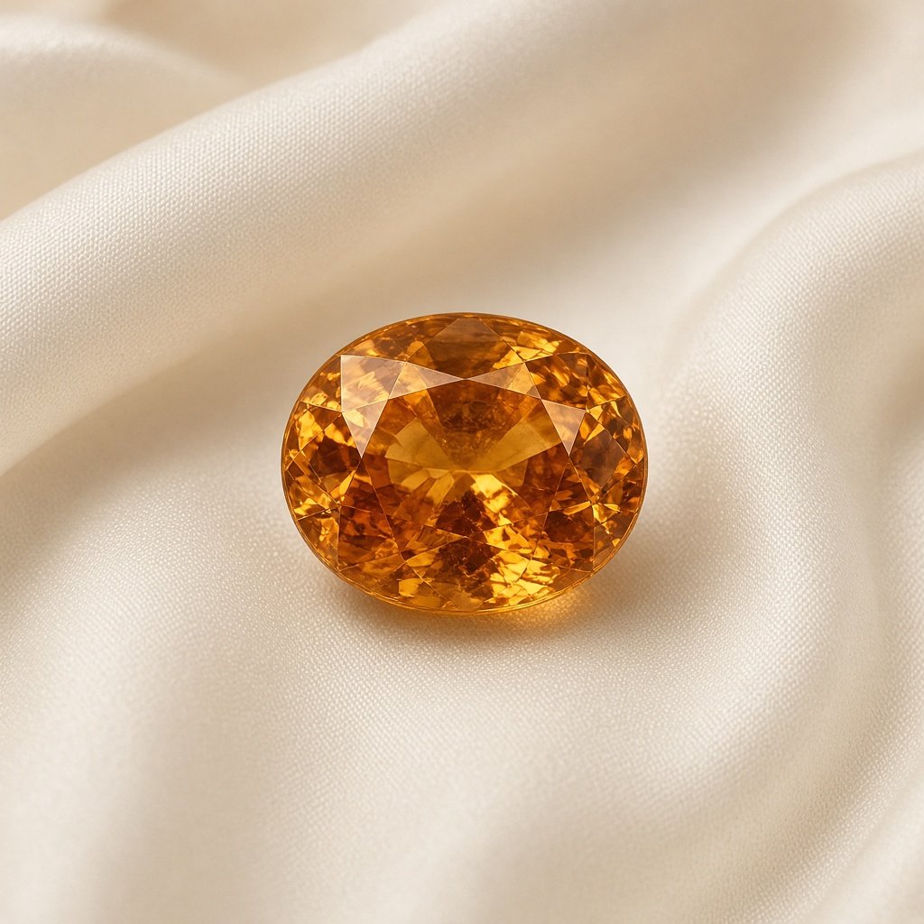 Hessonite gemstone